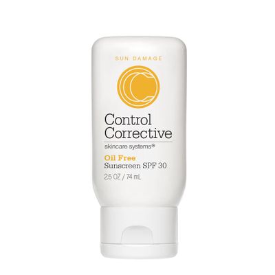 CONTROL CORRECTIVE Oil Free Sunscreen SPF 30 For Face & Neck, All Skin Types Broad Spectrum UVA/UVB Protection + Lightweight Moisturizing Formula 2.5 oz Non-Comedogenic