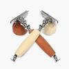Lasamot Razor Shaving Kit Double Edge Safety Razor with Stand Aluminum Alloy Handle Manual Beard/Mustache Removal Tool Kit view 3
