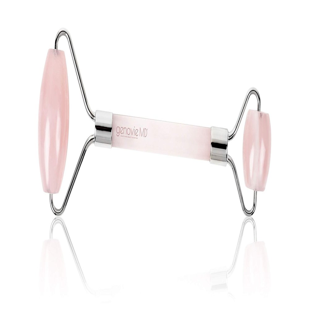 Rose Quartz Crystal Facial Roller Massage