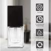 2 Pcs 15ml 0.5oz Square Glass Pump Bottles Refillable Clear Cosmetic Containers with Black Caps for Lotion Serum Foundation Makeup Travel Storage view 3