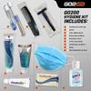 Go2Kits Ultimate Travel Toiletry & PPE Kit, Hygiene Kit with Shaving Supplies & PPE for Travel, Business & Charity with Reusable Toothbrush, Bath Soap & Other Essential Toiletries, 5-Pack (GO200) view 2