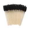 300 Pack Glitter Mascara Wands Disposable EyeLash Spoolie Brushes Makeup Applicator Eyelash Extension Tool Kit, Crystal Gold Handle Black Brush Head view 3