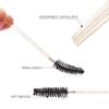 300 Pack Glitter Mascara Wands Disposable EyeLash Spoolie Brushes Makeup Applicator Eyelash Extension Tool Kit, Crystal Gold Handle Black Brush Head view 4