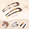 2 Pack Benefree French Style Cellulose Acetate Tortoise Shell U Shaped 4.7 inch Hair Pins Fork 2 Prong Updo Chignon Pin for Women Girls Hairstyle AccessoriesTortoiseshell and White Tortoiseshell) view 2
