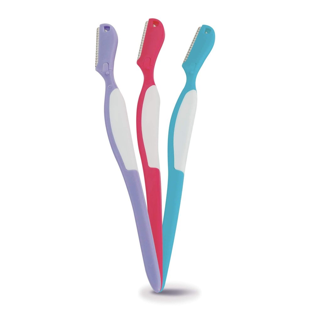 Eyebrow Razor Trimmer Touch Up Tool Chaosss &. Multipurpose Exfoliating Shaver Dermaplaning Tool for Women Girls and Men Pack of 3