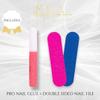 EDA LUXURY BEAUTY NUDE WHITE OMBRE FRENCH GLAMOROUS DESIGN Full Cover Press On Gel Glitter Artificial Tips Acrylic Extreme False Nails Extra Long Round Pointed Almond Stiletto Super Fashion Fake Nails view 3
