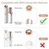 acial Hair Remover Replacement Heads Generation 2, Double Halo Replacement Heads for Finishing Touch Facial Hair Removal for Women, 18K Gold-Plated Replacement Heads for Facial Hair Remover (6 PCS) view 3