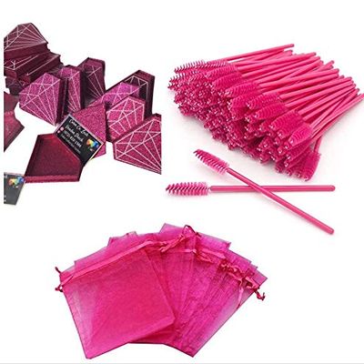 Color Coll. Vendor Shack"Combo Lash Kits" (Lashes Not included), 20 Pink Diamond Lash Cases, 40 Pink Lash wands, andoption of 20 Pink Mesh Bags Or 20 Pink Lash Applicators (Lash Applicators (Pink))