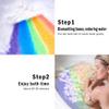 AMOYER 1pc Rainbow Cloud Rainbow Spa Bath Bombs Gift with Colorful Bubbles Float on Water Release Vivid Rainbow Color for Dry Skin view 3