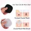 Face Scrubber 2Pack Silicone Face Scrubber for Men, Facial Cleansing Brush Silicone Face Wash Brush Manual Waterproof Cleansing Skin Care Face Brushes for and Exfoliating view 2