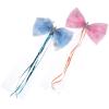 Beaupretty 2pcs Sparkly Snowflake Bow Hairpins Festive Christmas Hair Accessories for Women Cute Glittery Clips for Parties Weddings and Holiday Celebrations view 1