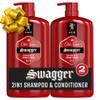 Old Spice Swagger 2-in-1 Shampoo and Conditioner Set for Men, Cedarwood Lime Scent, Healthier, Fuller, More Moisturized Looking Hair, Barbershop Quality, 29.2 Fl Oz Each, Twin Pack view 1