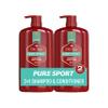 Old Spice Pure Sport 2-in-1 Shampoo and Conditioner Set for Men, Healthier, Fuller, More Moisturized Looking Hair, 29.2 Fl Oz Each, Twin Pack view 1