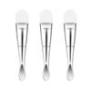 AKOAK 3 Pcs Double Head Soft Silicone Mask Applicator with Spoon Brush Two-Sided Beauty Tools for Makeup, Foundation, Moisturizer, Gel, and Mud Mask view 1
