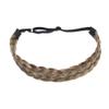 Braided Hair Headband - Wide Elastic Stretch Plaited Chunky Synthetic Hairpiece for Trendy Girls and Women (Medium-five strands, 9/24) view 3