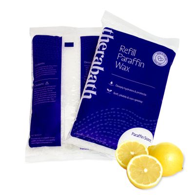Therabath Paraffin Wax Refill - Thermotherapy - Use to Relieve Arthritis Discomfort, Stiff Muscles, & Dry Skin - for Hands, Feet, Body - Deeply Hydrates - Made in USA, 12 lb. Fresh Squeezed Lemon