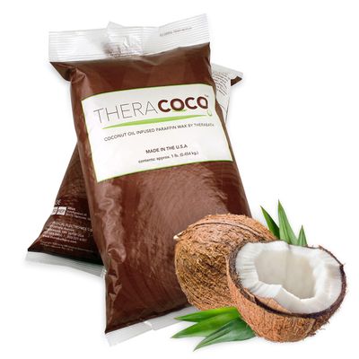 Therabath TheraCOCO Paraffin Wax Refills - Wax Beads - Relieve Arthritis Discomfort, Stiff Muscles & Dry Skin - With Coconut Oil - For Hands, Feet, Body - Hydrates - Made in USA, 12 lb Clearly Coconut