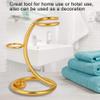 Tmtop Men Shaving Tool Holder Beard Shaver Razor Brush Stand Rack (Gold) view 2