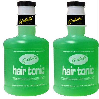 Gabel's Hair Tonic for Dry Scalp and Dandruff 16 oz Authentic Manufacturer Direct with Gabel's logo in black label (Pack of 2)