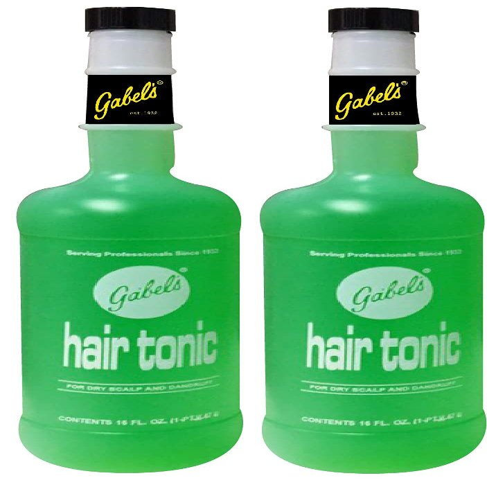 Gabel's Hair Tonic for Dry Scalp and Dandruff 16 oz Authentic Manufacturer Direct with Gabel's logo in black label (Pack of 2)