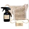 16J Organics - Turkish Bath Spa Set- Organic 100% Natural Green Quench - Body Oil 8oz, Plus Goat Hair Back Scrubber and Artisanal Pure Olive Soap view 1