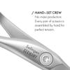 GERMANIKURE 4pc Mini Professional Manicure Set in Beige Suede Case - FINOX Stainless Steel Tools Made in Solingen Germany, Glass Nail Care Supplies Made in Czech Republic view 4