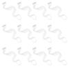 12pcs Long Curly Hair Extensions Hairpin Domestic Silk Child White Straight Hair view 1
