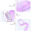 12pcs Long Curly Hair Extensions Women One-piece Hair Wig Long Extension Wig Fake Long Fake view 2