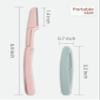 Eyebrow Razors for Women, 15 Pcs Safe Dermaplane Razor, Dermaplaning Tool for Face, Foldable Eyebrow Razor for Women and Men that Helps Smooth the Skin, 3 Colors view 3