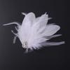 Aimimier 1920s Flapper White Feather Headpiece Crystal Feather Hair Clip Roaring 20s Feather Accessories Masquerade Hair Accessory for Women view 4