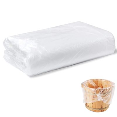 100 pcs Foot Basin Liners for Ionic Detox Foot Tub, Disposable Large Foot Tub Liners Plastic Foot Liners for Basin