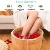 100 pcs Foot Basin Liners for Ionic Detox Foot Tub, Disposable Large Foot Tub Liners Plastic Foot Liners for Basin view 3
