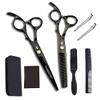 JIESENYU 6 inch personality handle diamond fashion generous hairdressing scissors professional hair stylist special cut bangs cut thin scissors set tool Plating black (Set1) view 1
