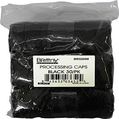 Brittny Cap Processing Black 30/Pk (Pack of 2)