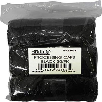 Brittny Cap Processing Black 30/Pk (Pack of 2)