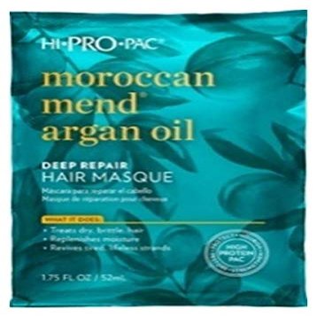 Hi-Pro-Pac Moroccan Argan Oil Deep Repair Masque 1.75 Oz (Pack of 4)