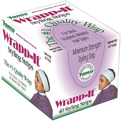 Graham Wrapp-It Jr. Styling Strips White 40-Piece Box (Pack of 4)