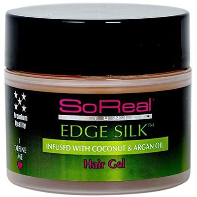 Soreal So Real Edge Silk Infused With Coconut & Argan Oil Hair Gel 12Oz (Pack of 2)
