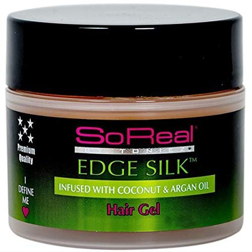 Soreal So Real Edge Silk Infused With Coconut & Argan Oil Hair Gel 12Oz (Pack of 2)