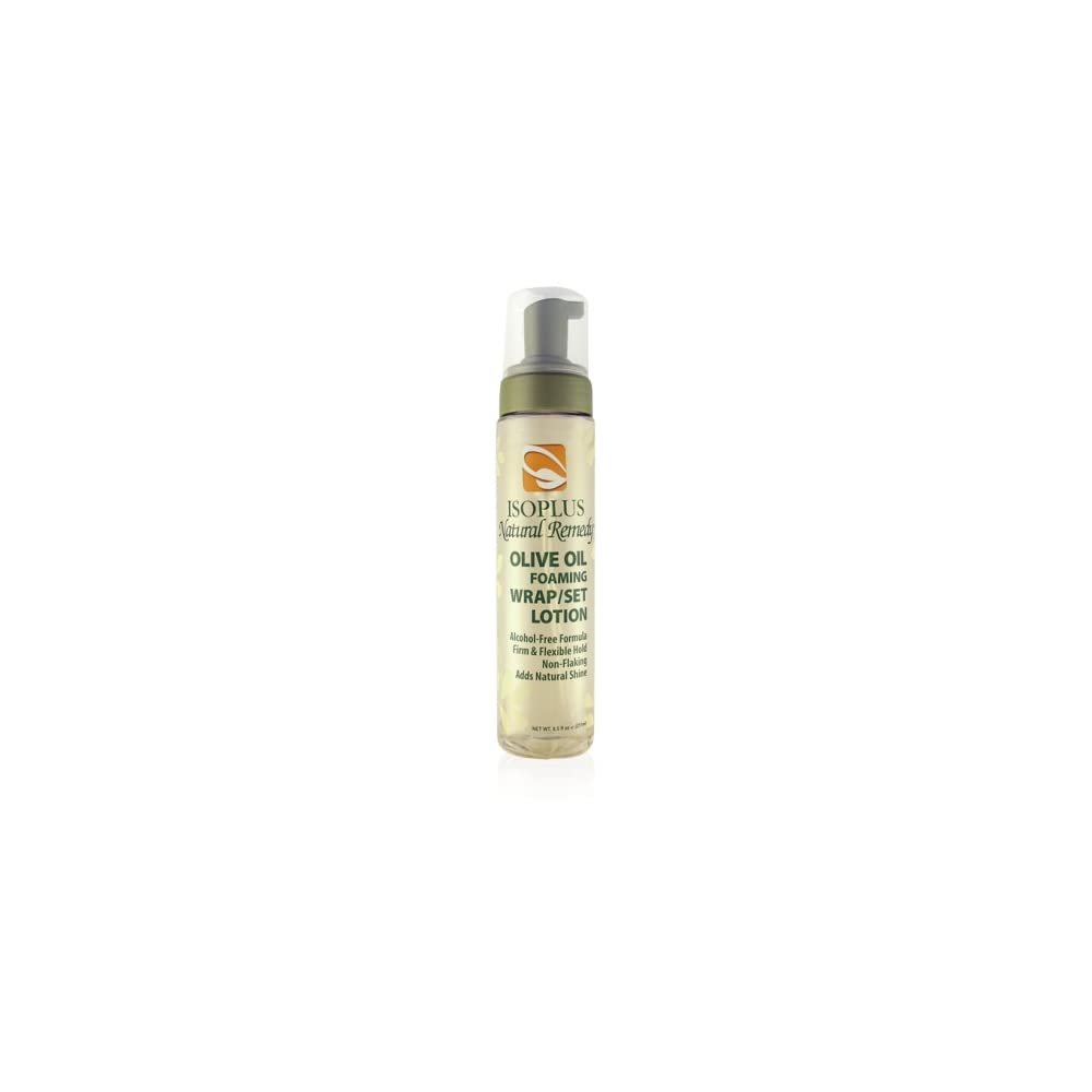 Isoplus Natural Remedy Olive Oil Foaming Wrap/Set Lotion 8.5 Ounce
