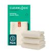 Cleanlogic Body Exfoliating Cloth, Stretchy Organic Sustainable Cotton Exfoliator Bath and Shower Washcloths, Reusable Daily Skincare Tool, 3 Count view 1