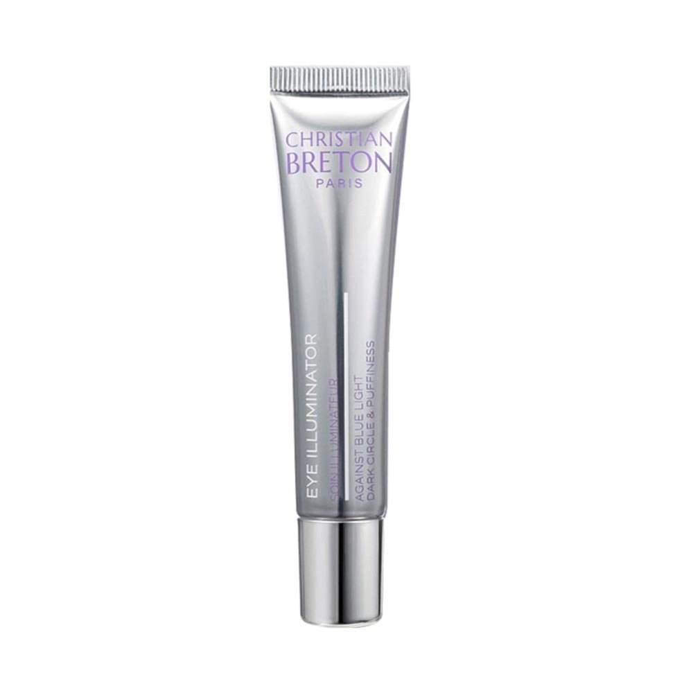 Christian Breton Eye Illuminator - Hydrating Under Eye Cream for Tired, Dull Eyes - Squalane & Botanical Extracts - Ophthalmologist-Tested, Made in France - 15 ml / 0.45 oz