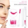 60 Pieces Mascara Wand Tube Set 30 Diamond Empty Eyelash Brush Tubes Spoolies 30 Mascara Wand Lash Extension Brushes Applicators Makeup Tools (110 mm, Iridescent) view 2