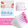 60 Pieces Mascara Wand Tube Set 30 Diamond Empty Eyelash Brush Tubes Spoolies 30 Mascara Wand Lash Extension Brushes Applicators Makeup Tools (110 mm, Iridescent) view 3
