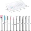 URAQT Nail Drill Bits Set, 10 pcs Electric Nail Drill Bits Kit 3/32", Professional Cuticle Polishing Bits for Acrylic Gel Nails, Electric Nail Files Manicure Pedicure Drill Tool view 2