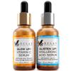 Eclat Skincare Vitamin C Serum + Hyaluronic Acid Serum Duo  Vit C with Ferulic Acid & Vit E + 2.5% Hyaluronic Acid & B5  Brightening, Plumping & Smoothing Skin Care Set 1 fl oz each view 1