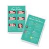 Boutique Marketing LLC Eyebrow Microblading Healing & Aftercare Instructions Postcards | Package of 30 | Double Sided Size 4 x 6 inches Postcard | Green with Colorful Icons Design view 1