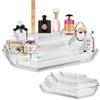 Acrylic Mini Perfume Organizer & Mini Scented Oils Organizer Vanity Display Case 4 Tier Storage Travel Size Rollerball Beauty Perfume Bottles Refillable Tray (2) view 1