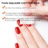 AKOAK 450 Pcs Ultra Thin Makeup Cotton Lint-Free Makeup Remover Cotton Square Cleansing Cotton Pad Nail Wipes Facial Eye Makeup Wipes Clean and Care for Facial Makeup Remover Skin view 4