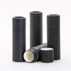 1/3 OZ Black Kraft Paperboard Lip Balm/Salve/Cosmetic/Lotion Tubes x1000 view 2